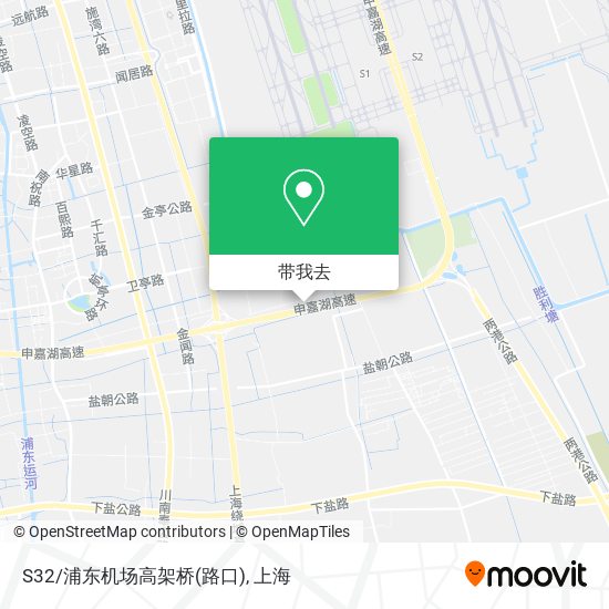 S32/浦东机场高架桥(路口)地图