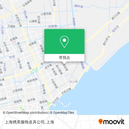上海镌美服饰皮具公司地图