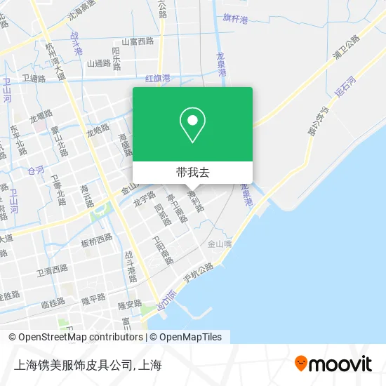 上海镌美服饰皮具公司地图