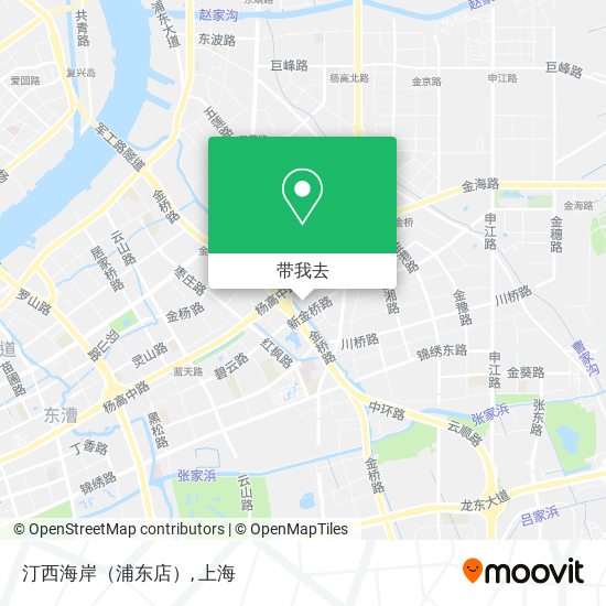 汀西海岸（浦东店）地图