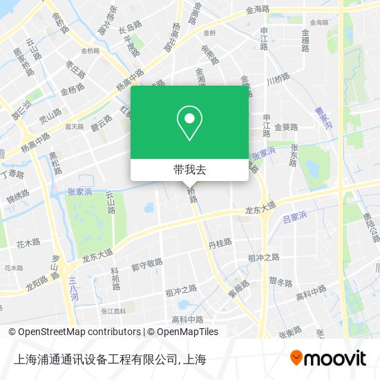 上海浦通通讯设备工程有限公司地图