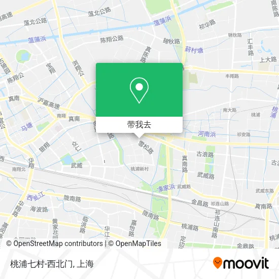 桃浦七村-西北门地图