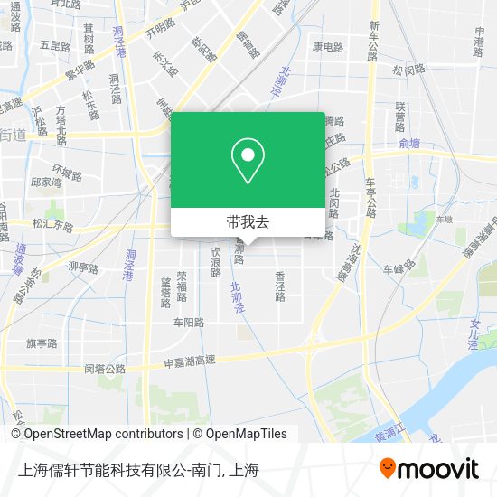 上海儒轩节能科技有限公-南门地图