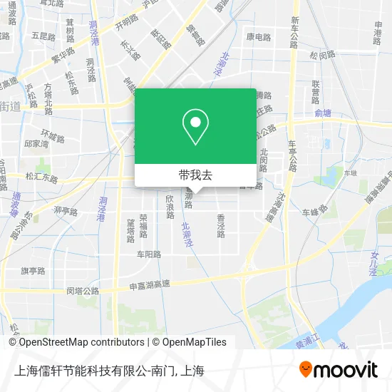 上海儒轩节能科技有限公-南门地图