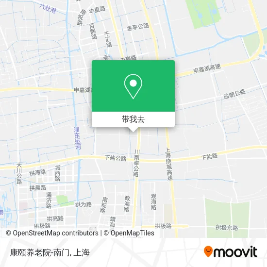 康颐养老院-南门地图