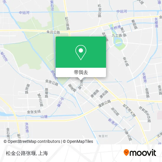 松金公路张堰地图