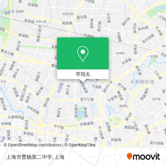 上海市曹杨第二中学地图