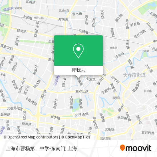 上海市曹杨第二中学-东南门地图