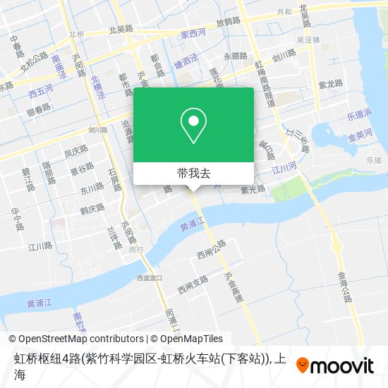 虹桥枢纽4路(紫竹科学园区-虹桥火车站(下客站))地图