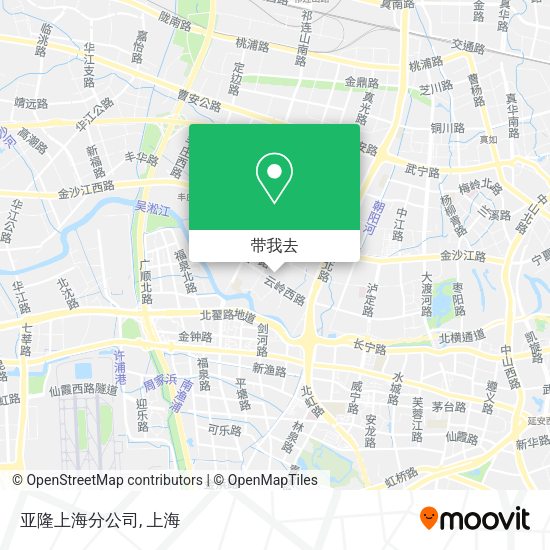 亚隆上海分公司地图
