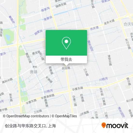 创业路与华东路交叉口地图