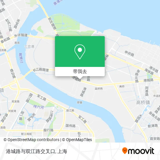 港城路与双江路交叉口地图