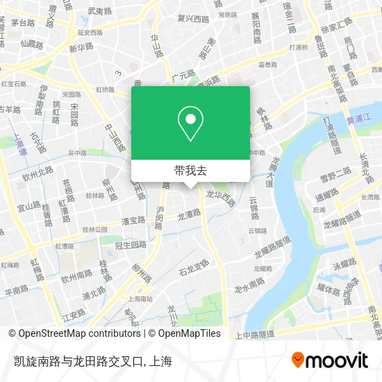 凯旋南路与龙田路交叉口地图