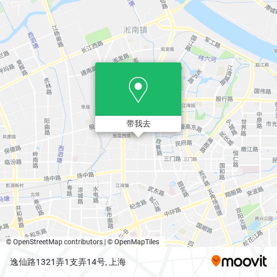 逸仙路1321弄1支弄14号地图