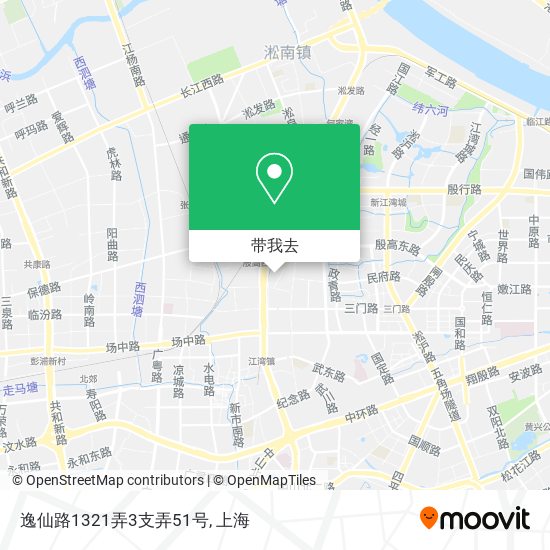逸仙路1321弄3支弄51号地图