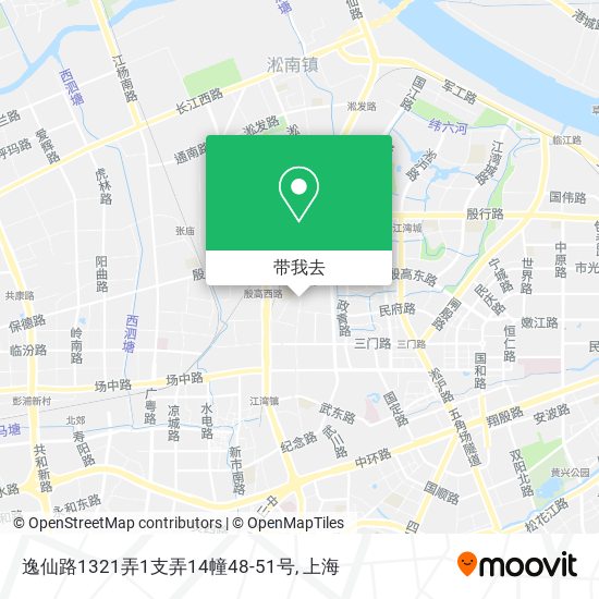 逸仙路1321弄1支弄14幢48-51号地图