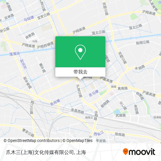 爪木三(上海)文化传媒有限公司地图