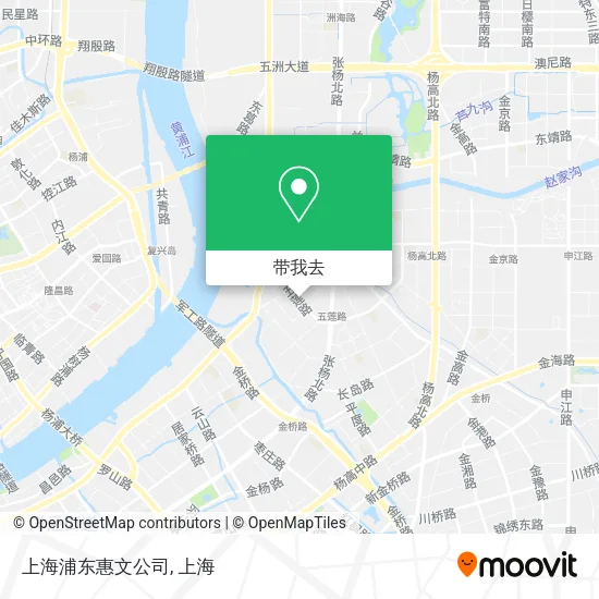 上海浦东惠文公司地图
