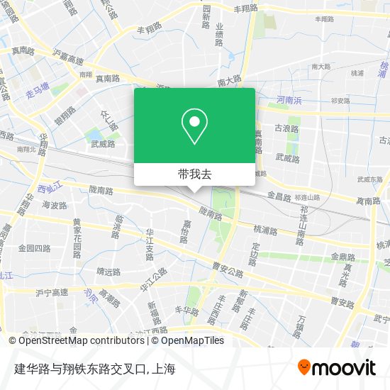 建华路与翔铁东路交叉口地图