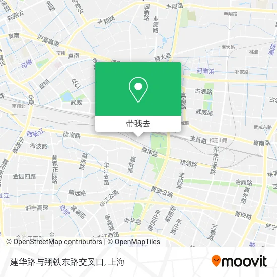建华路与翔铁东路交叉口地图
