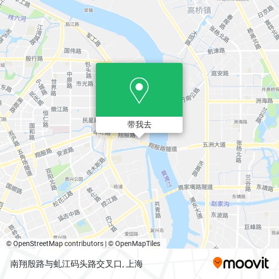 南翔殷路与虬江码头路交叉口地图