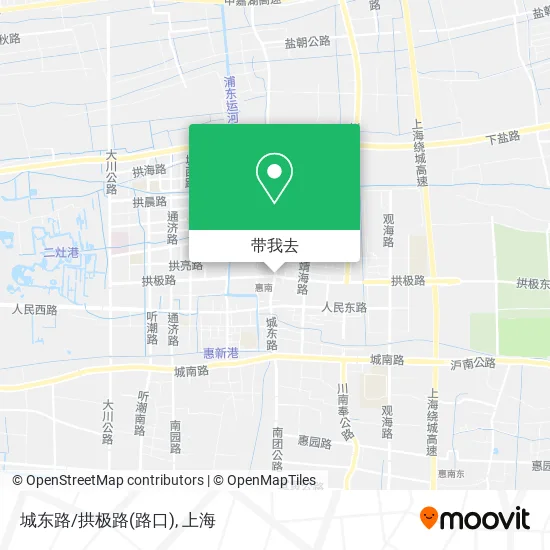 城东路/拱极路(路口)地图