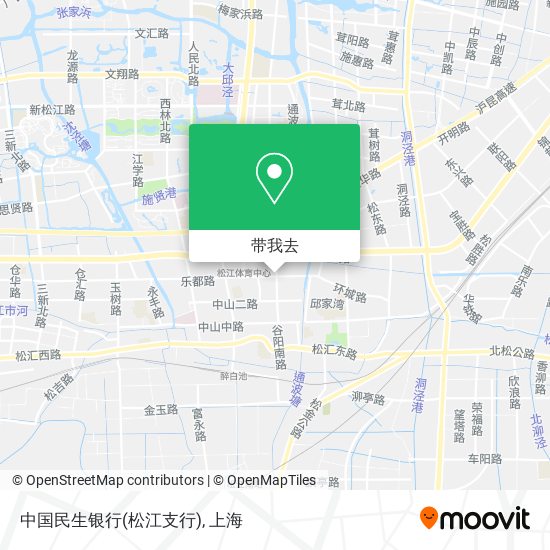 中国民生银行(松江支行)地图