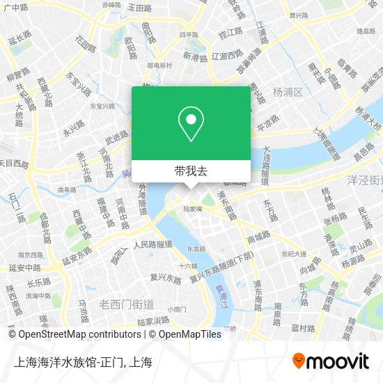 上海海洋水族馆-正门地图