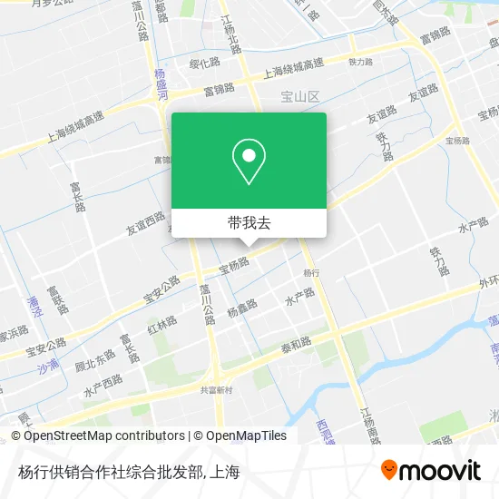 杨行供销合作社综合批发部地图