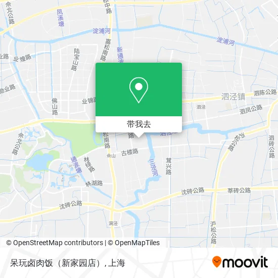 呆玩卤肉饭（新家园店）地图