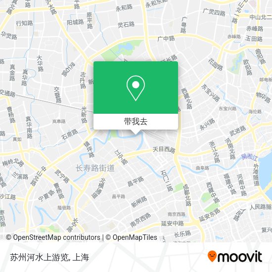 苏州河水上游览地图