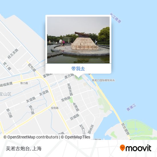 吴淞古炮台地图