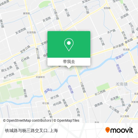 铁城路与杨三路交叉口地图