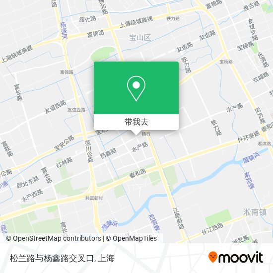松兰路与杨鑫路交叉口地图