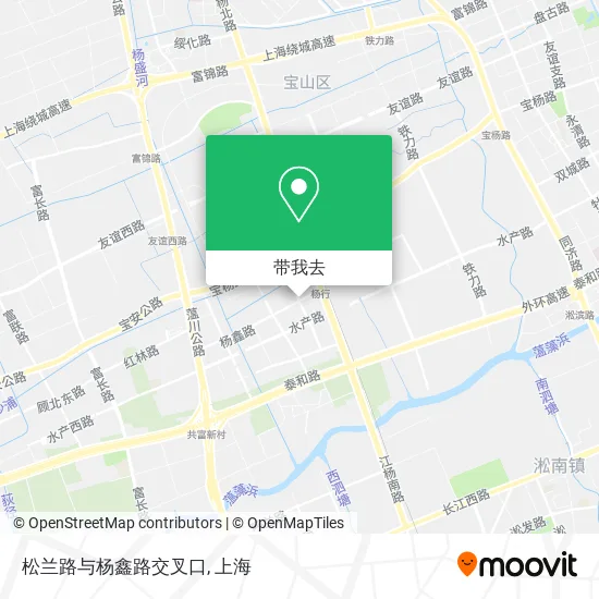 松兰路与杨鑫路交叉口地图