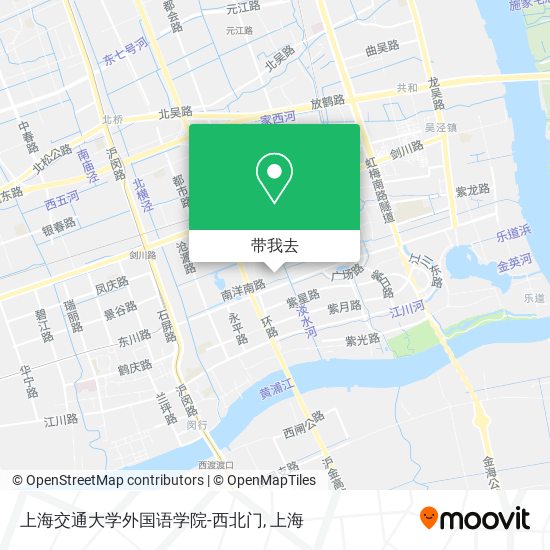 上海交通大学外国语学院-西北门地图