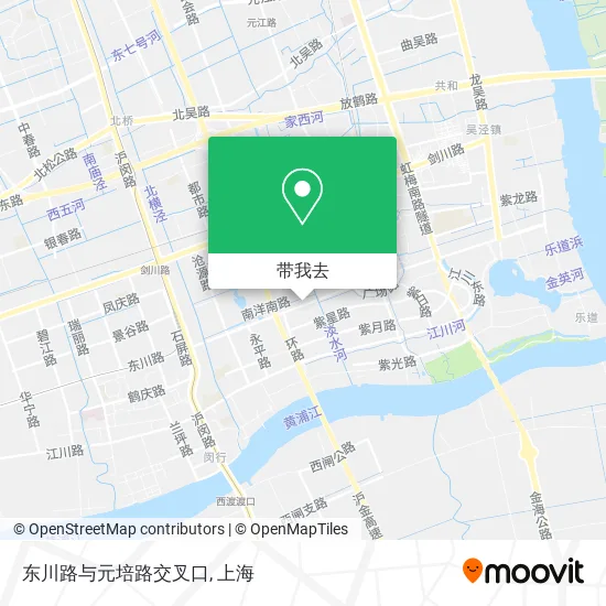 东川路与元培路交叉口地图