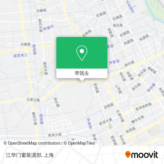 江华门窗装潢部地图