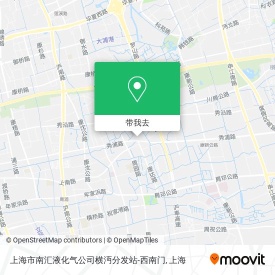 上海市南汇液化气公司横沔分发站-西南门地图
