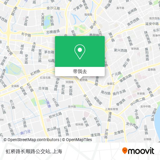 虹桥路长顺路公交站地图