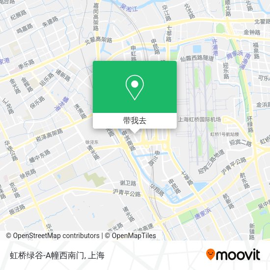 虹桥绿谷-A幢西南门地图