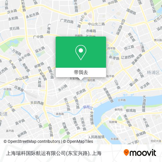 上海瑞科国际航运有限公司(东宝兴路)地图