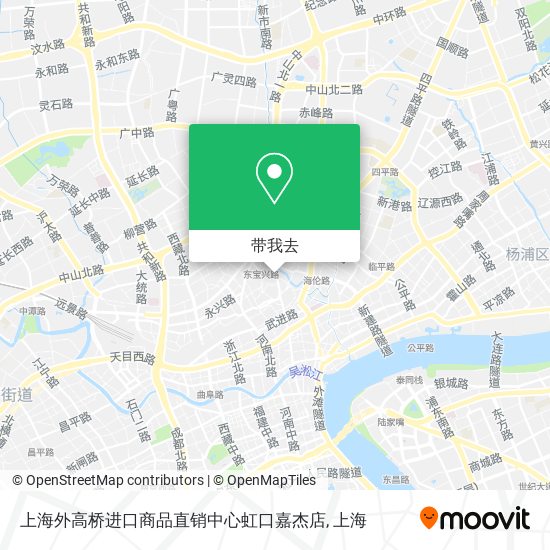 上海外高桥进口商品直销中心虹口嘉杰店地图