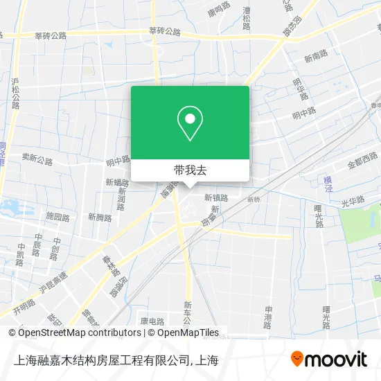 上海融嘉木结构房屋工程有限公司地图