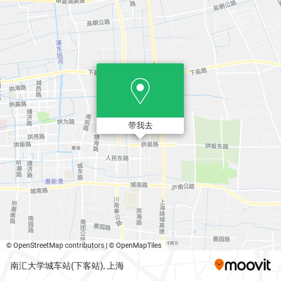 南汇大学城车站(下客站)地图