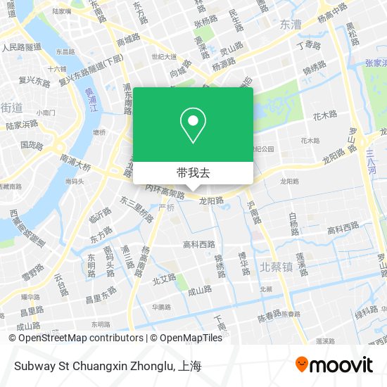 Subway St Chuangxin Zhonglu地图