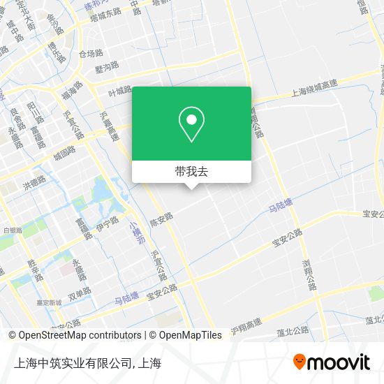 上海中筑实业有限公司地图