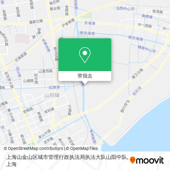上海山金山区城市管理行政执法局执法大队山阳中队地图