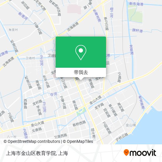 上海市金山区教育学院地图