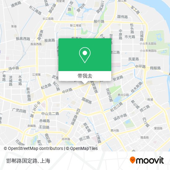 邯郸路国定路地图